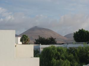 Vulkan vom Hotel aus