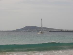 Blick nach Fuerteventura am Papagayostrand